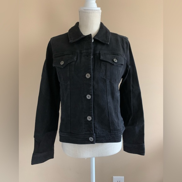 Style & Co. Jackets & Blazers - Women’s Black Denim Jean Jacket